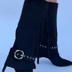 BOTA DE GAMUZA NEGRA