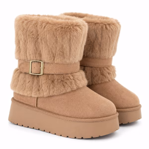 Hermosas Botas de Piel y Gamuza